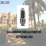 KAU Admission Third Allotment List Out For MSc 2024